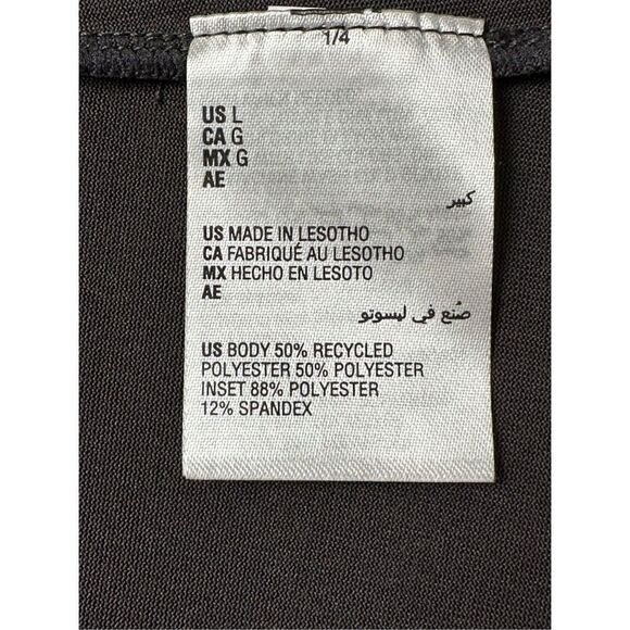 Ideology Women’s Deep Charcoal Perforated Crewneck T-Shirt Size Large - Picture 10 of 14